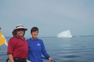 Bradley and Kathy at the iceberg